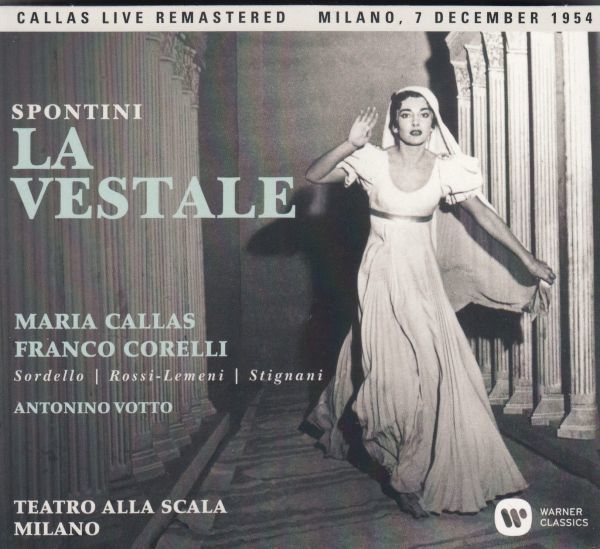 [2CD/Warner]スポンティーニ：歌劇『ヴェスタの巫女』全曲/M.カラス&E.スティニャーニ他&A.ヴォットー&ミラノ・スカラ座管弦楽団 1954.12.7_画像1