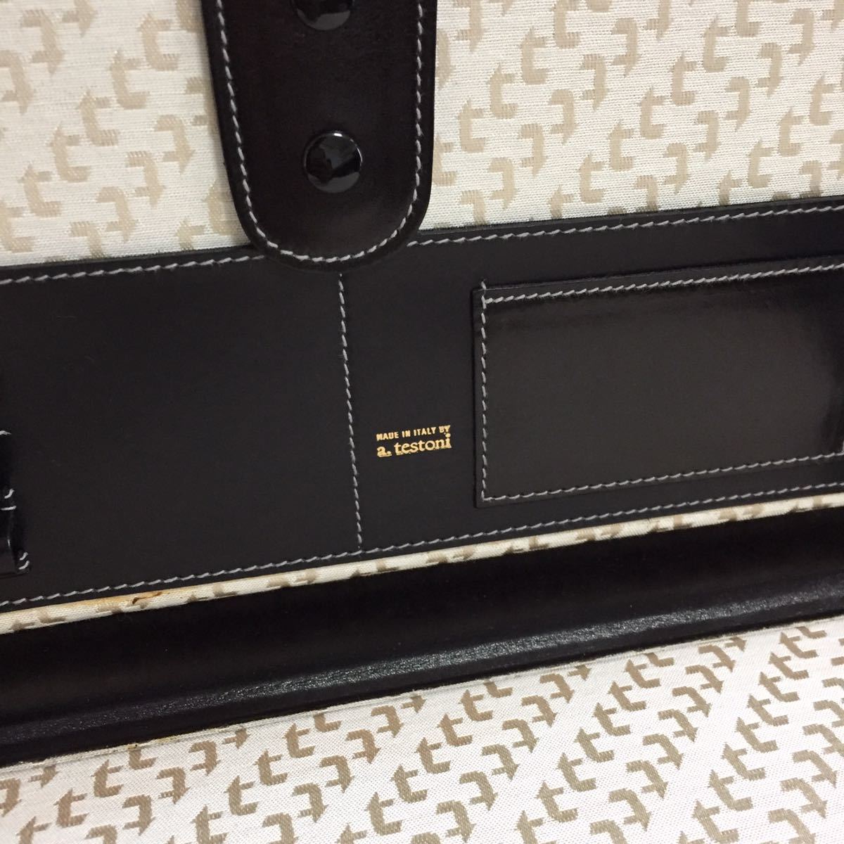 ア・テストーニ】本物 a.testoni アタッシュケース 黒 ダイヤル ア・テストーニ】本物 a.testoni アタッシュケース 黒 ダイヤル