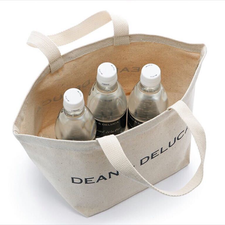新品 DEAN&DELUCA キャンバス トートバック ディーン＆デルーカ ランチバッグ Ｓサイズ ナチュラル バッグ 小 エコバッグ ランチバッグ