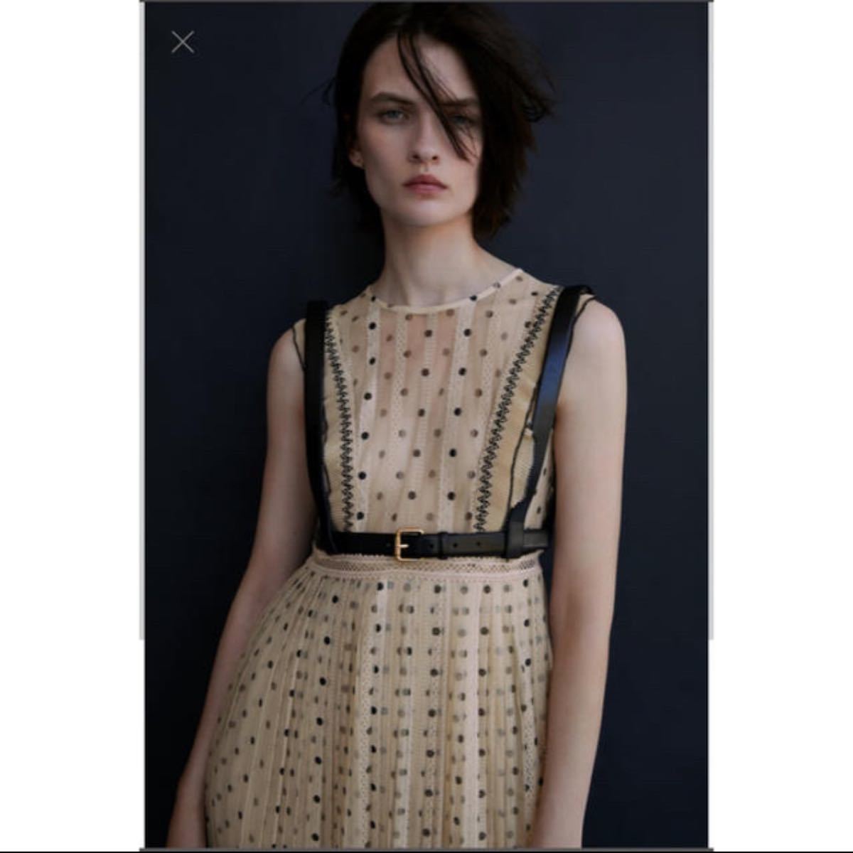 ☆ドイツ発*ZARA*新作*フリルカフポルカドットワンピ/BS☆ ZARA ザラ ドットフリルワンピース|Yahoo!フリマ(旧PayPayフリマ)