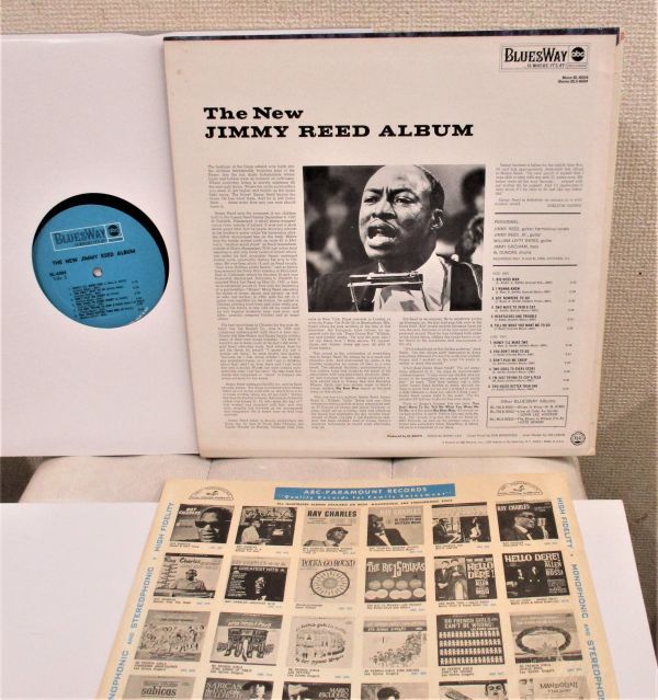 Blues RARE MONO LP * Jimmy Reed / The New Jimmy Reed Album [ US ORIG\'67 Bluesway BL-6004 ] coating 