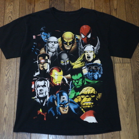 Bibian 比比昂 - 00s MARVEL Comics マーベル Tシャツ ブラック Bibian 比比昂 - 00s MARVEL Comics マーベル Tシャツ ブラック