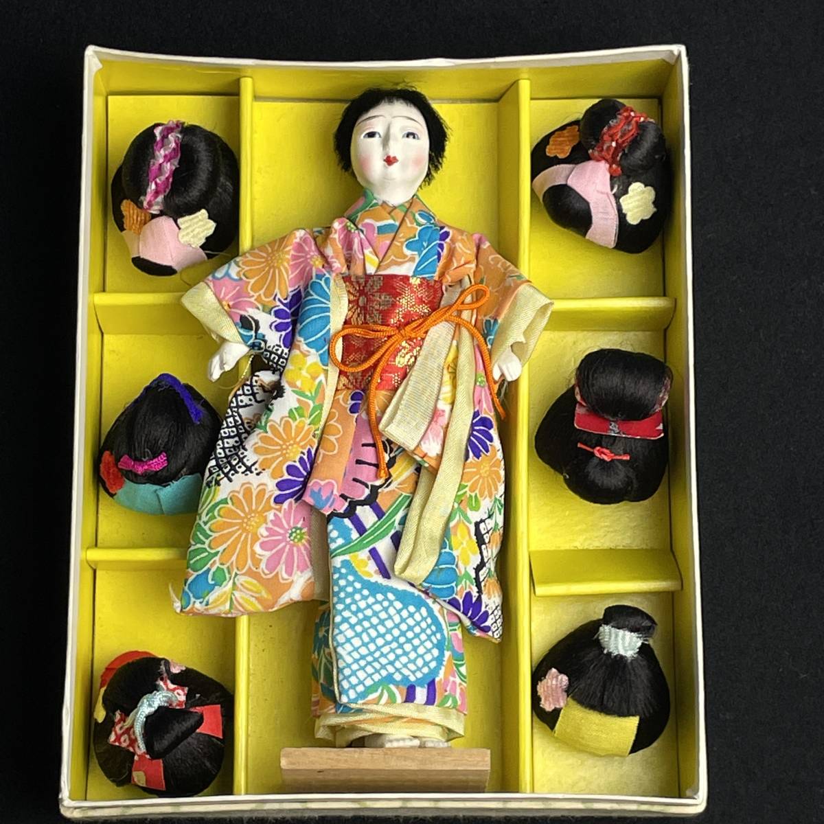 爆買い好評】 ヤフオク! - かつら人形 2組セット 一松人形 鬘人形 着せ