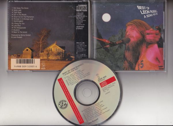 【国内盤】Leon Russell Best Of Leon Russell: A Song For You CD 旧規格 廃盤 1st 32DP 420_画像2