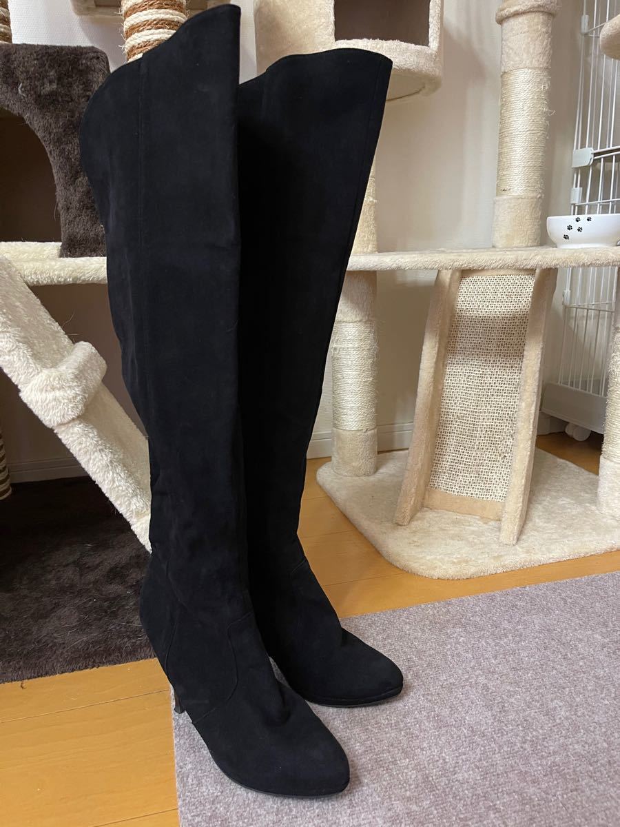 エスペランサ ロングブーツLL|PayPayフリマ エスペランサ ブーツ 23cm スエード くしゅ ふくらはぎ ミドルブーツ