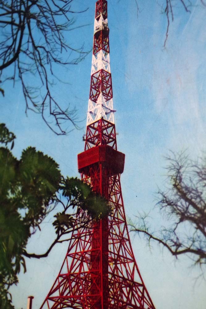 東京タワー下敷き?昔の東京土産1958昭和33おしゃれ駄玩具的 東京タワー下敷き?昔の東京土産1958昭和33おしゃれ駄玩具的
