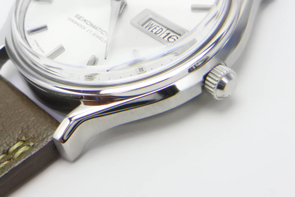 -☆-1966年製SEIKO SEIKOMATIC8346-8000(83セイコー) 27石 自動巻紳士腕時計 純正SEIKOベル 9