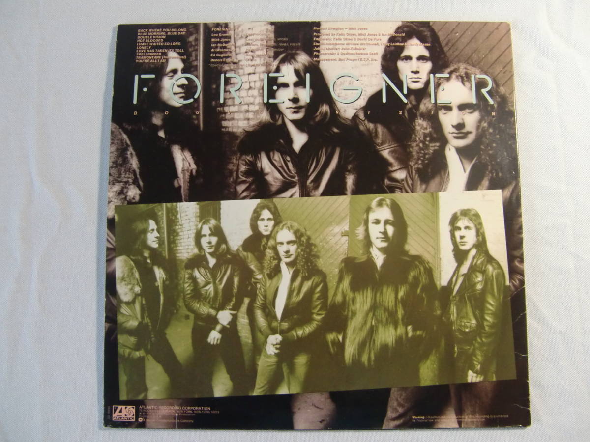 FOREIGNER　フォリナー　- 2nd アルバム - 　/　 　DOUBLE VISION ダブル・ヴィジョン - Ian McDonald - Mick Jones -_画像2