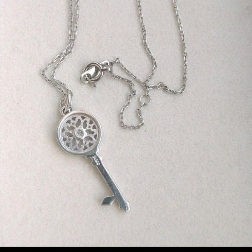 キーモチーフ プラチナダイヤネックレス cnema.fr