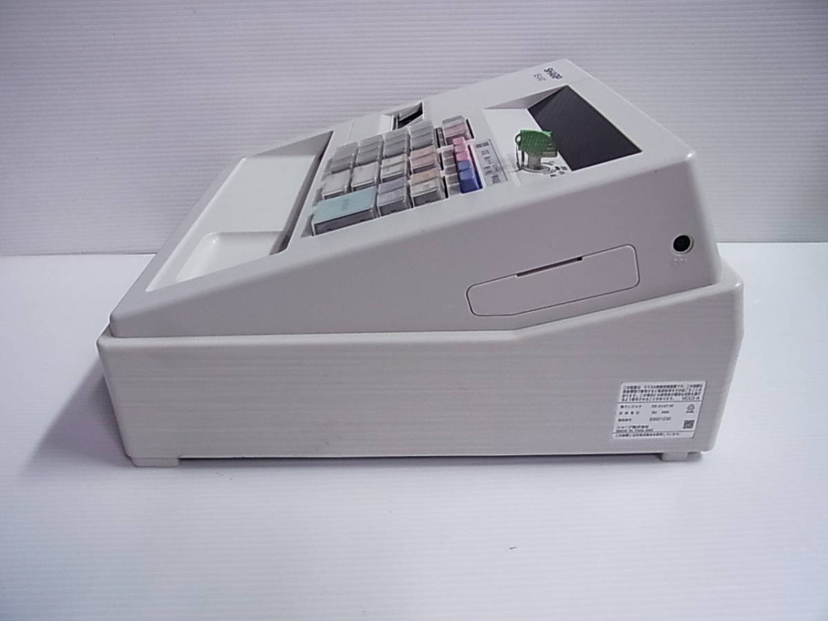 □美品 SHARP シャープ 電子レジスタ XE-A147 ホワイト 鍵 □美品 SHARP シャープ 電子レジスタ XE-A147 ホワイト 鍵