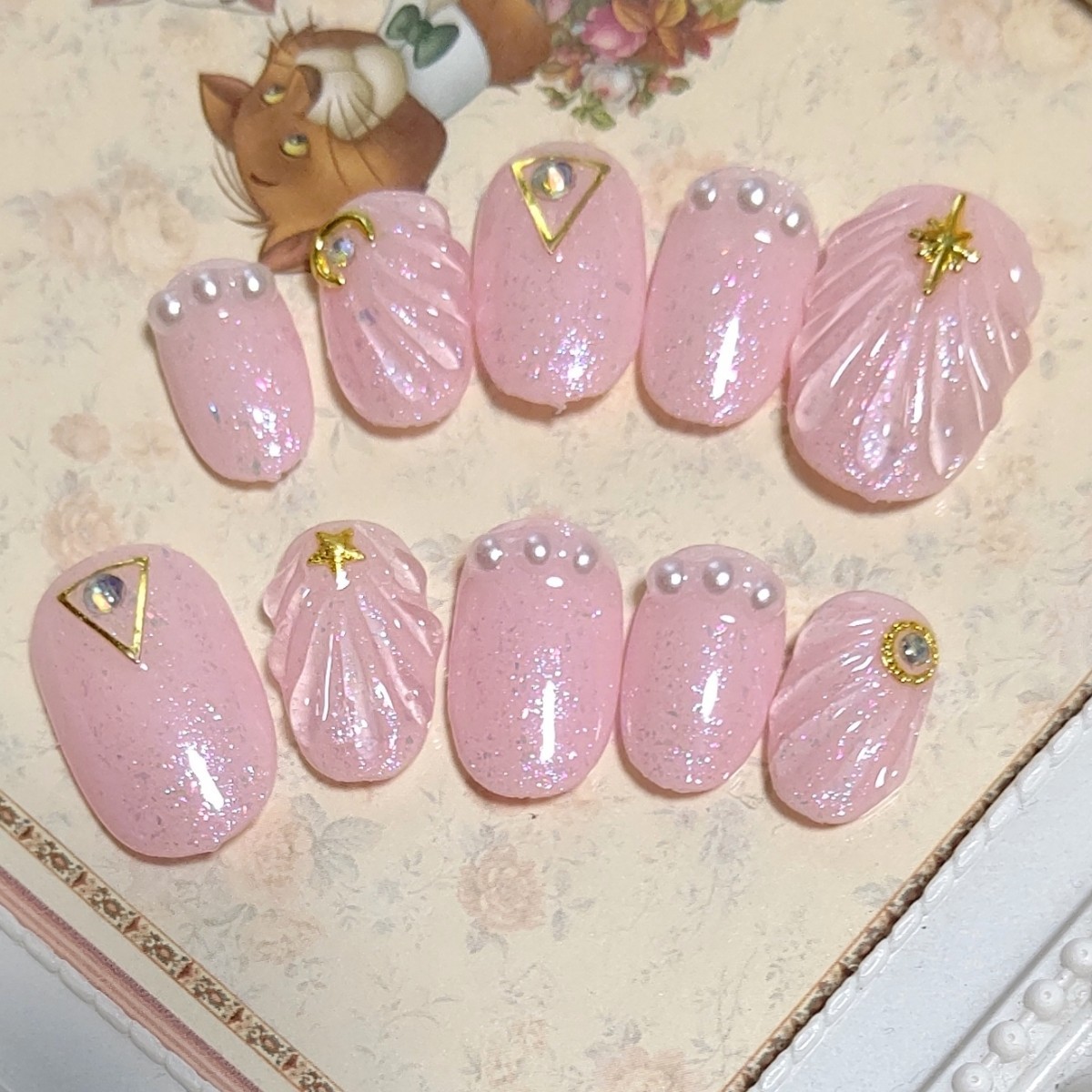 Paypayフリマ 1 ネイルチップ ピンク キラキラ マーメイドネイル 人魚の鱗 夏ネイル ジェルネイル Paypayフリマ 1 ネイルチップ ピンク キラキラ マーメイドネイル 人魚の鱗 夏ネイル ジェルネイル