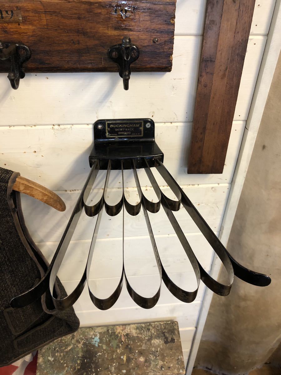 vintage】トラウザーズハンガー hanger ラック 鉄製 店舗什器 antique