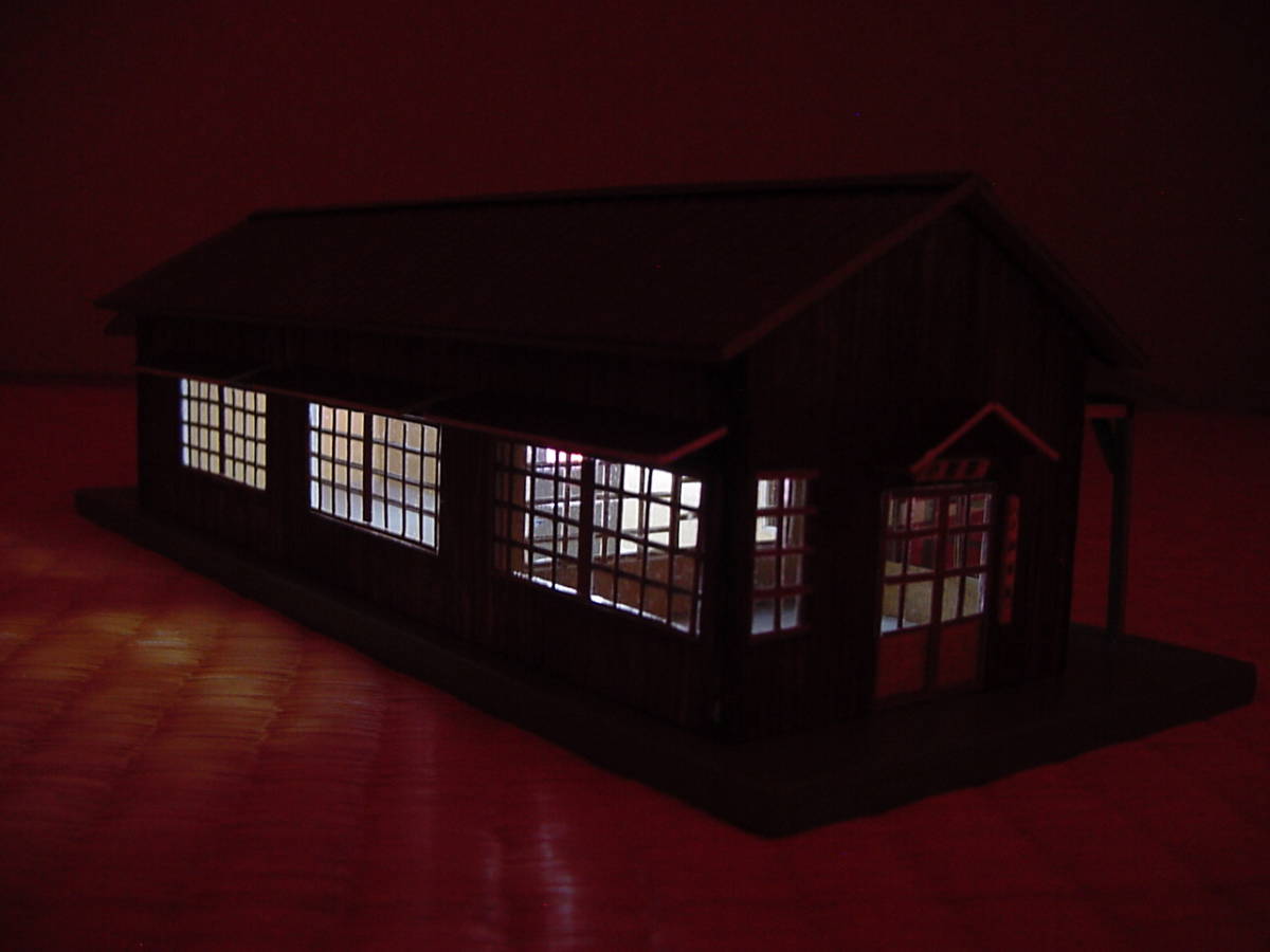 LED照明付きHOサイズ　JR東海飯田線　小和田駅駅舎模型 kde03_画像7