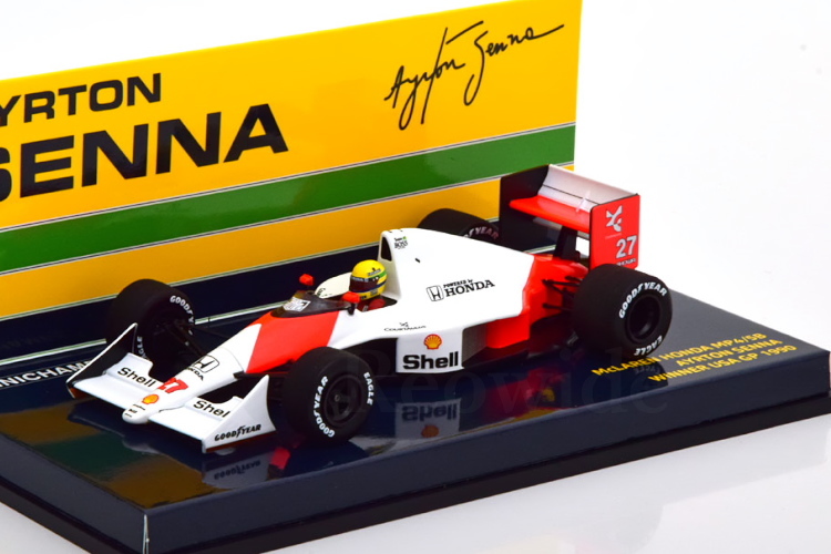 ミニチャンプス 1/43 マクラーレン MP4/5B 優勝 アメリカGP 1990 セナ
