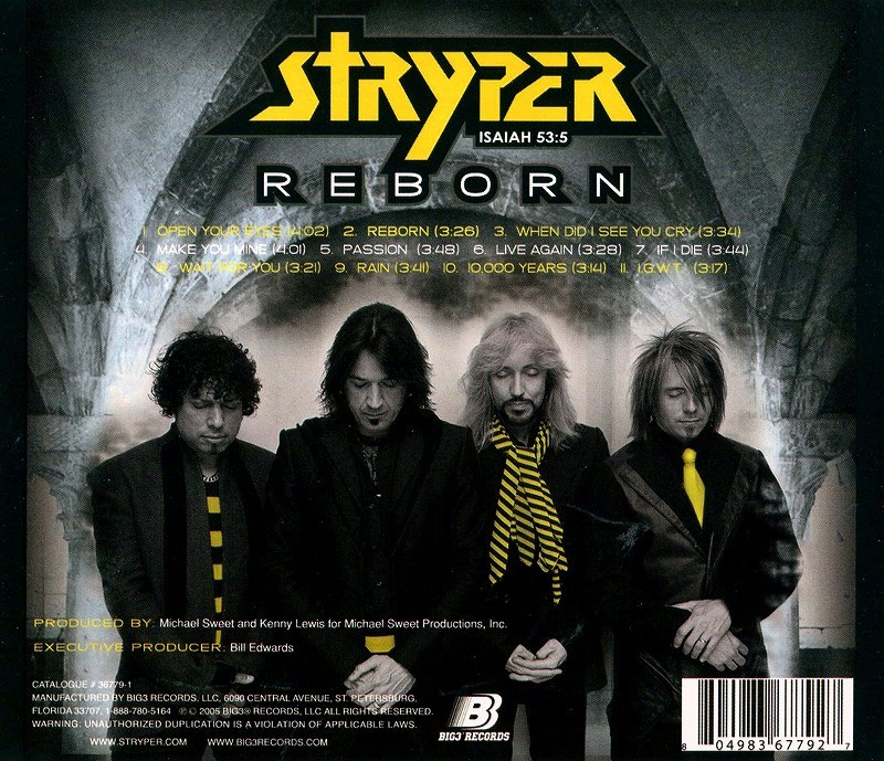 ◆◆STRYPER◆REBORN ストライパー リボーン 2005年作 復活作 即決 送料込◆◆_画像2