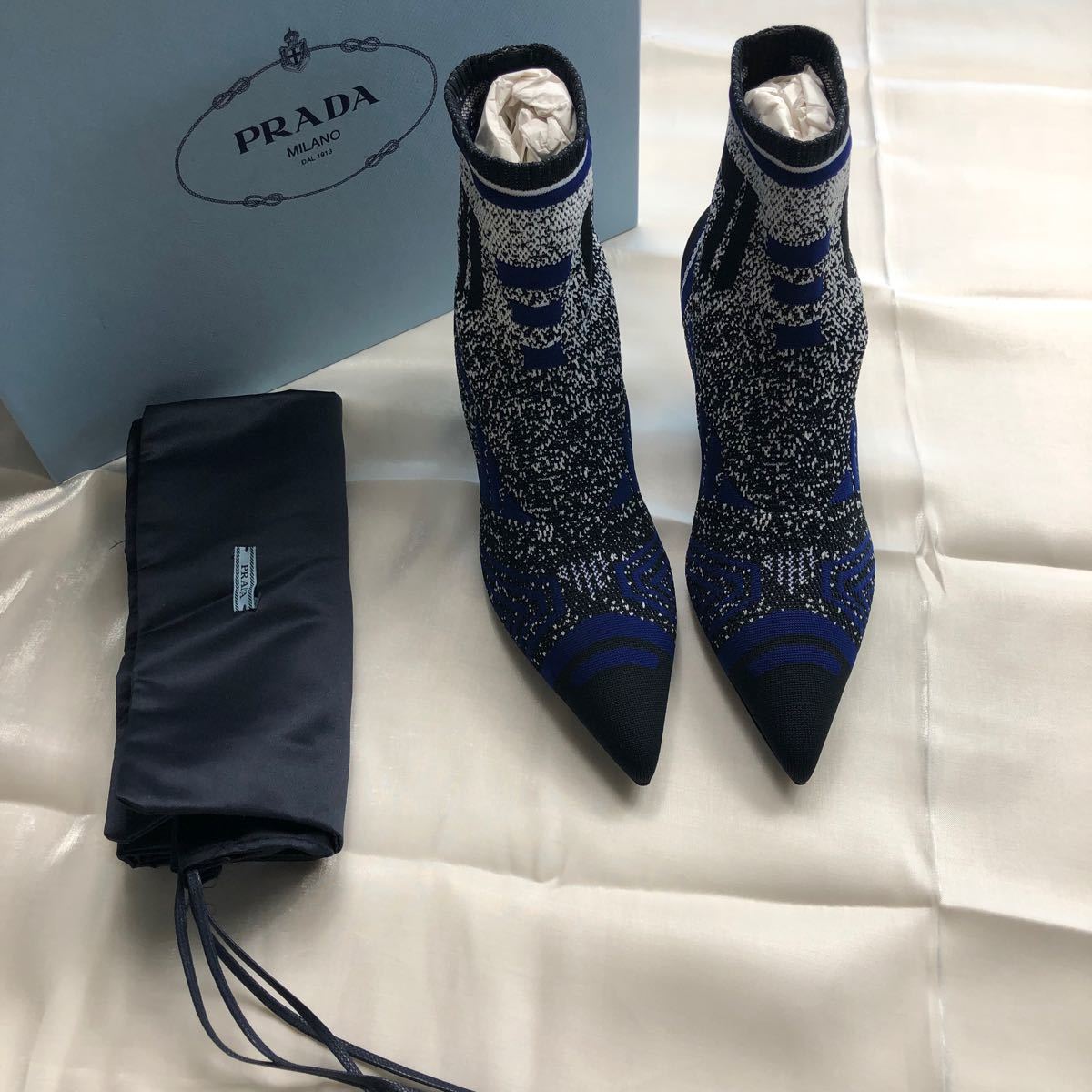 【正規品/各サイズ有】プラダPRADA◆ソックスブーツヒール新品未使用
