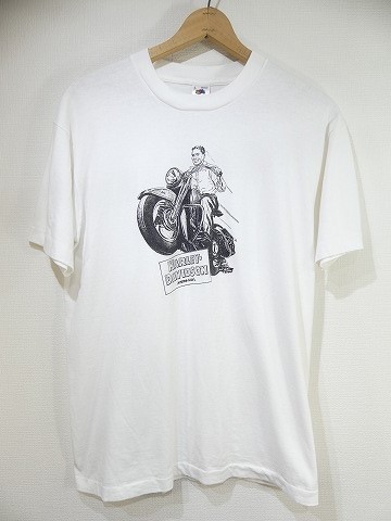 レア USA製 90s ビンテージ HARLEY DAVIDSON HYDRA GLIDE ハーレー ハイドラグライド パンヘッド プリント Tシャツ L 80s 70s 60s 50s 40s_画像1