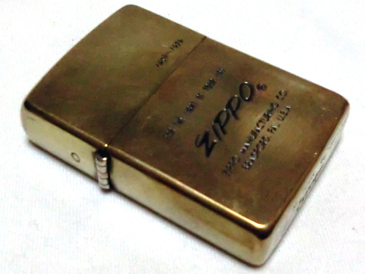 ♪SOLID BRASS ZIPPO 1958～1979『FOR THE LIGHT OF YOUR LIFE』ジッポー ソリッドブラス 1994年製 清掃済♪_画像1