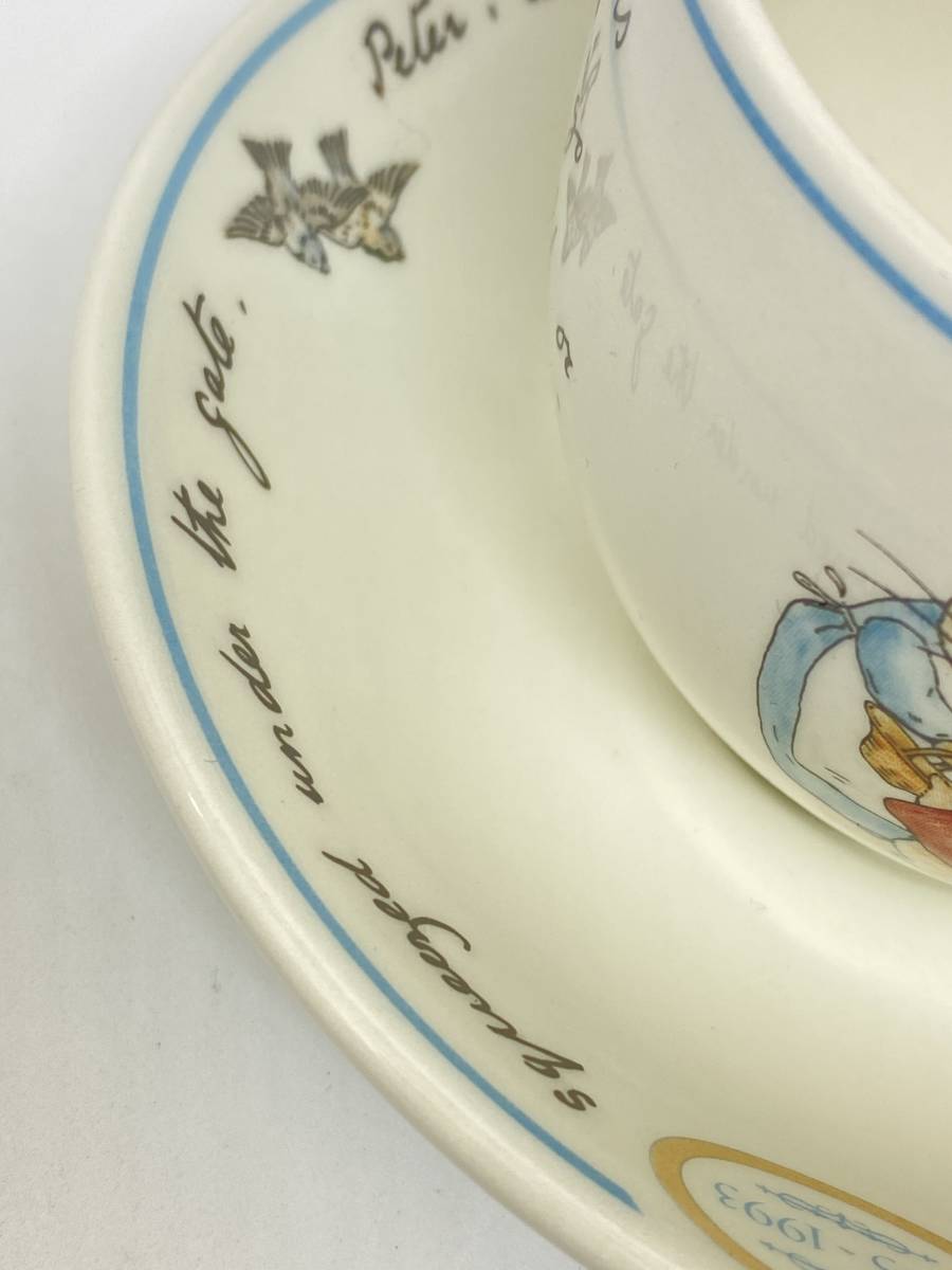 ＊レア＊ WEDGWOOD ウェッジウッド ＊RARE＊ PETER RABBIT Tea Cup & Saucer ピーターラビット ティーカップ＆ソーサー *M288_画像3