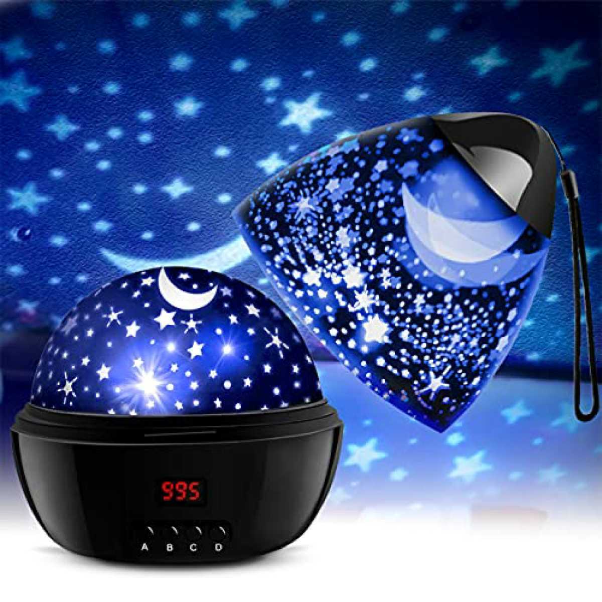  new goods unused Star Sky projector SCOPOW Night light colorful . star empty Pro je comb .n Night light LED timer auto off 360 times rotation 