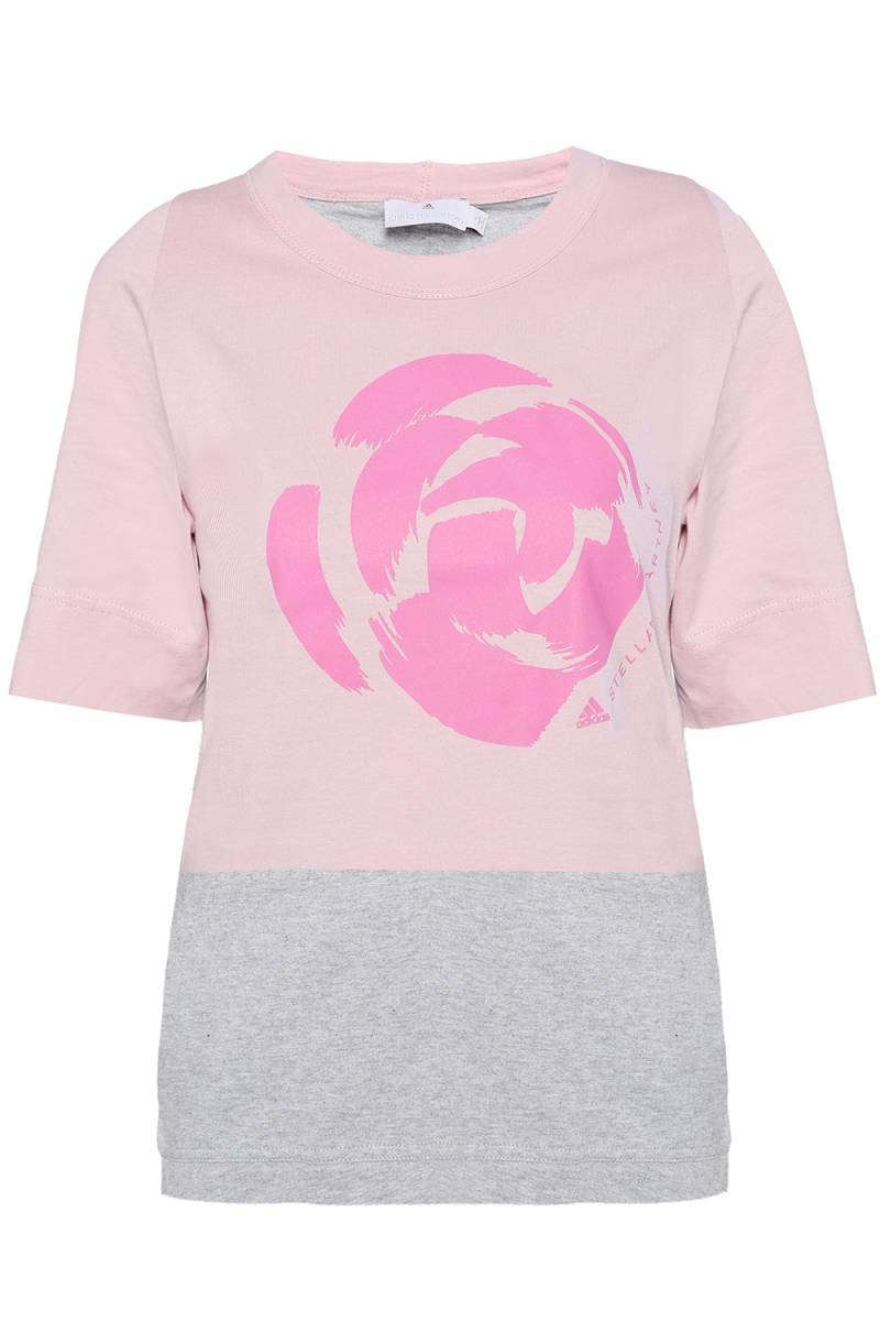  Adidas Stella McCartney сотрудничество цветок принт футболка M размер обычная цена 12100 иен розовый / серый Stella McCartney стоимость доставки 370 иен 