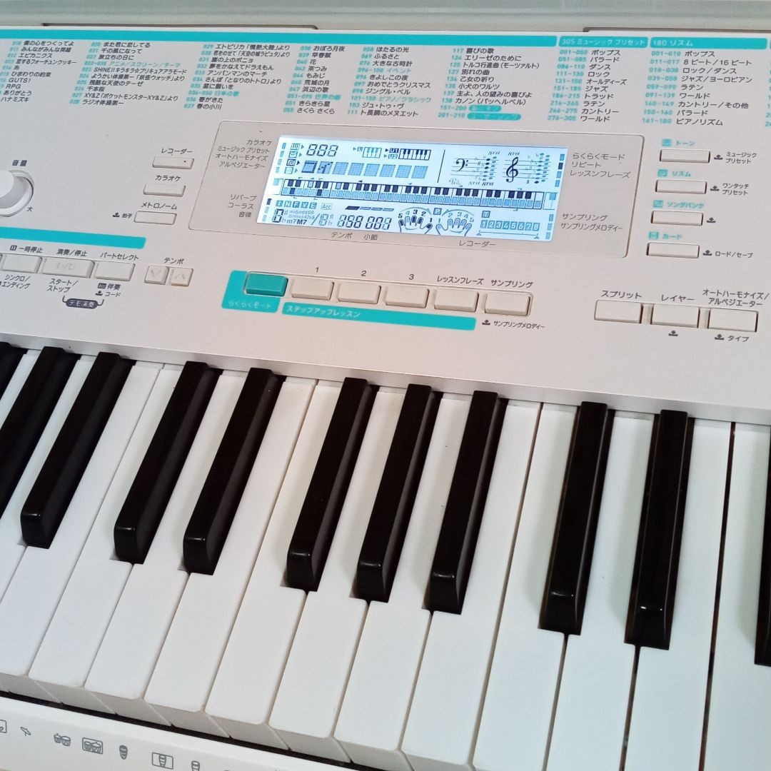 CASIO LK-228 カシオ 電子ピアノ 光ナビゲーションキーボード 純正スタンド付