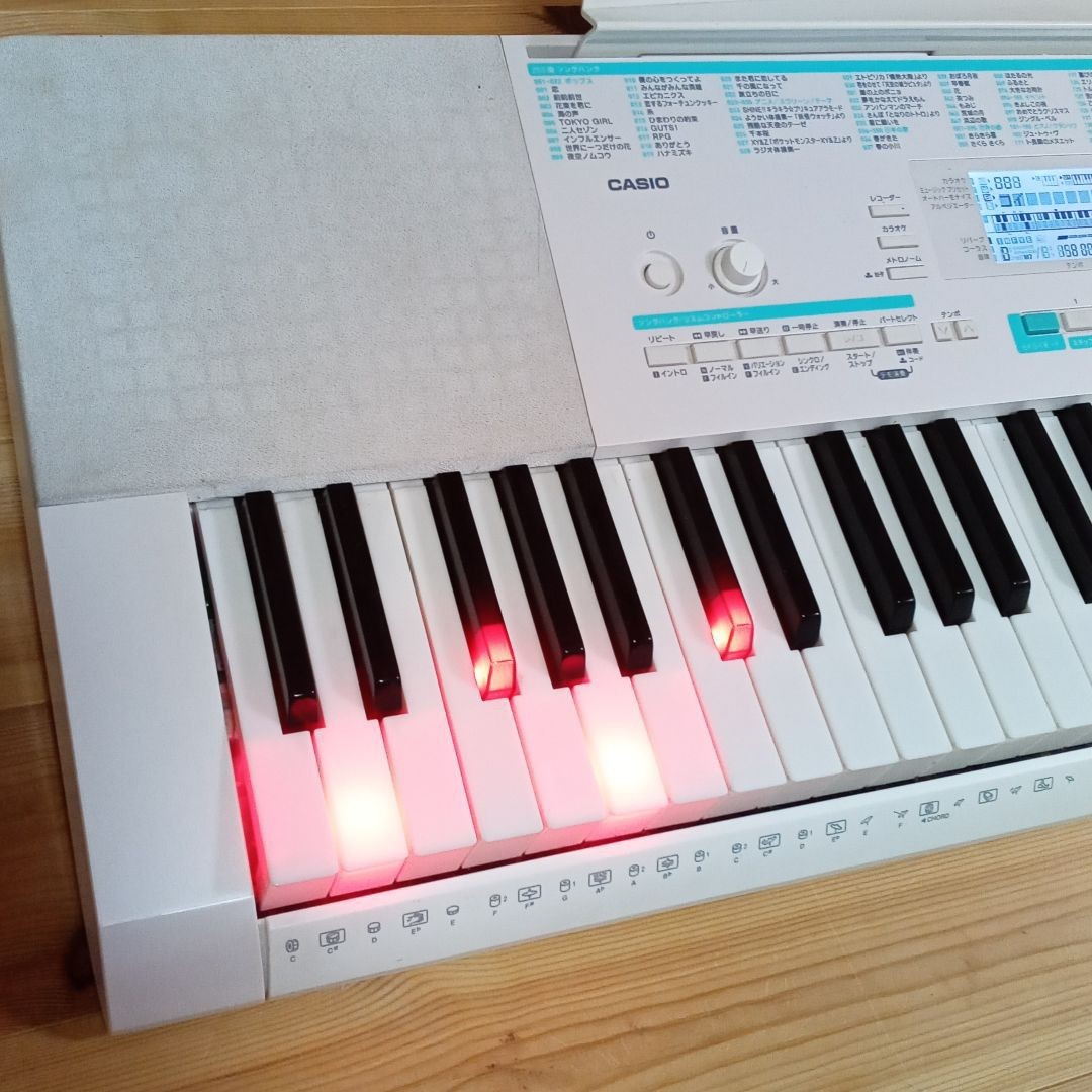 CASIO LK-228 カシオ 電子ピアノ 光ナビゲーションキーボード 純正スタンド付