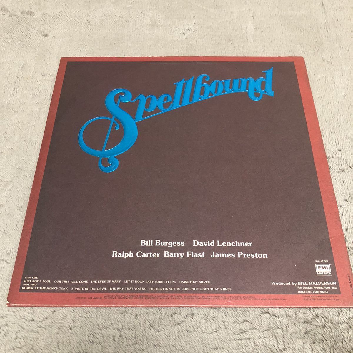 SPELLBOUND スペルバウンド / AMERICA アメリカ / 【US盤】LP レコード / EMI SW-17001 / 1978年 / 洋楽ロック /_画像2