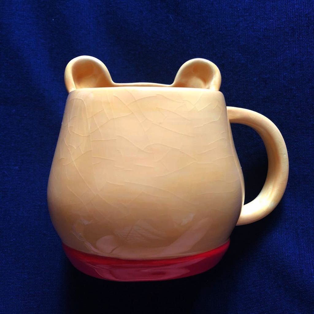 * ultra rare * Sanrio made Disney Winnie The Pooh face type ceramics mug 