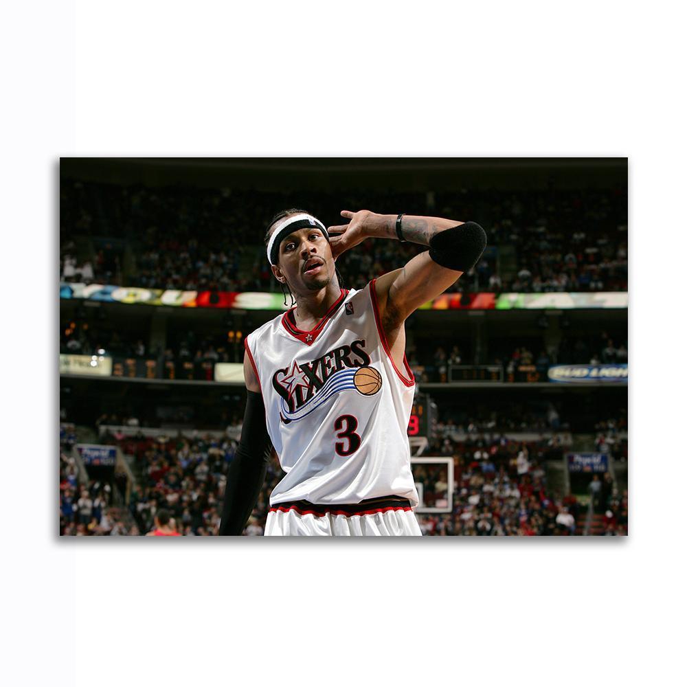 アレン・アイバーソン 特大 ポスター 150x100cm シクサーズ 76ers NBA 写真 アート おしゃれ 雑貨 海外 グッズ 絵 フォト 大 Iverson 5_画像3