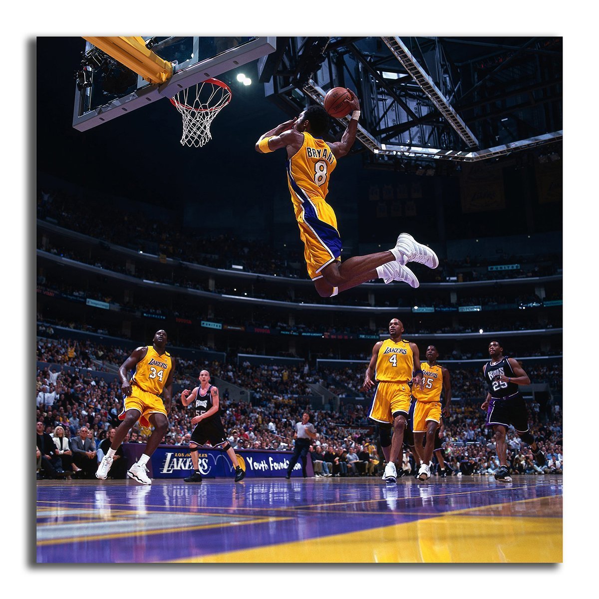 コービー・ブライアント 特大 ポスター 100x100cm NBA レイカーズ 写真 アート 雑貨 グッズ 絵 フォトインテリア 大 Kobe Bryant 2 3