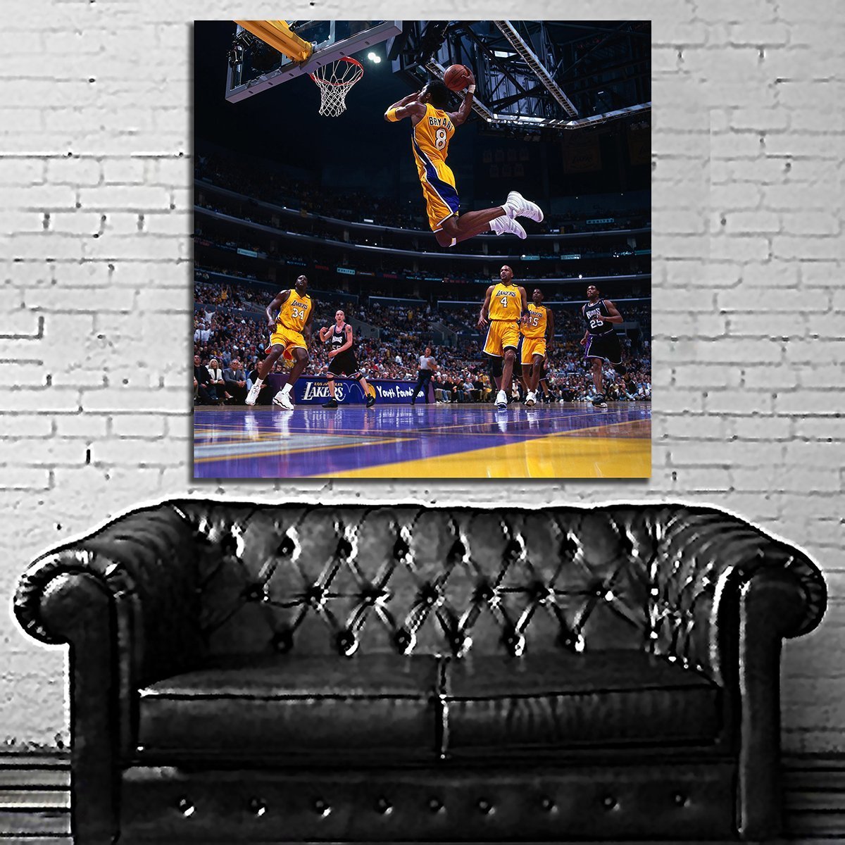 コービー・ブライアント 特大 ポスター 100x100cm NBA レイカーズ 写真
