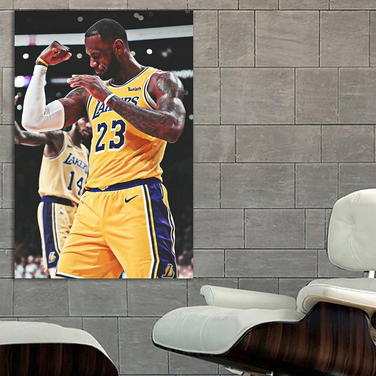 レブロン・ジェームズ 特大 ポスター 150x100cm NBA レイカーズ 写真 