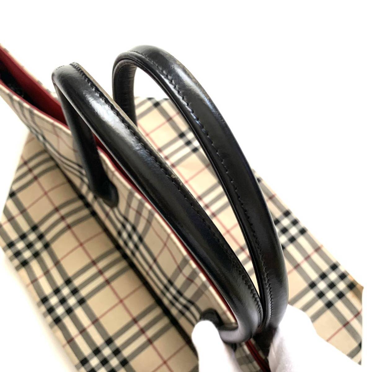 Burberry バーバリー ノバチェック柄 ナイロンバッグ トート Burberry バーバリー ノバチェック柄 ナイロンバッグ トート