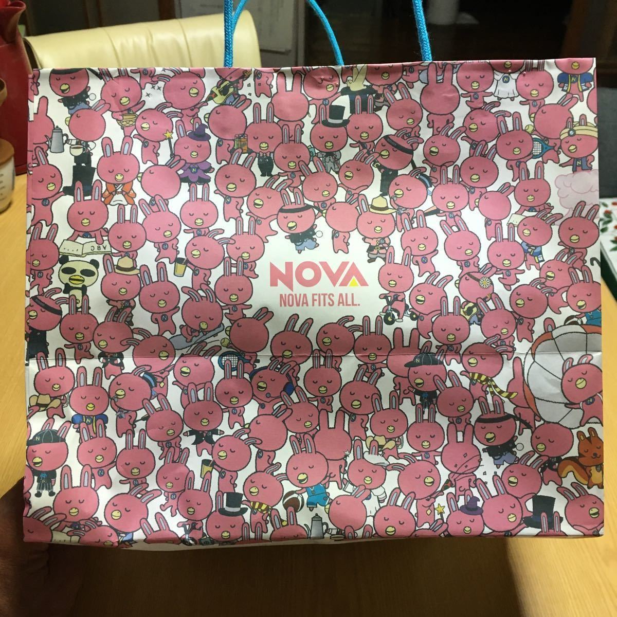 NOVA Original Whole Cake Towel ノバうさぎ キャラクター ホールケーキタオル、色々なノバうさぎが描かれた紙袋付_画像7