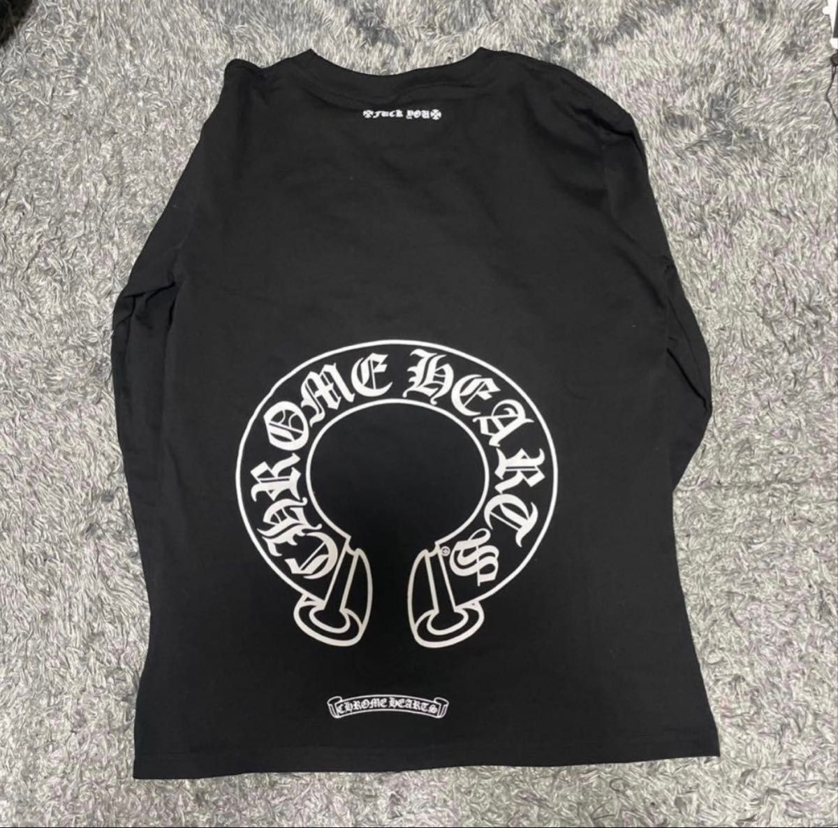 CHROME HEARTS ロンT 長袖tシャツ L ブラック ポケット付き 新品