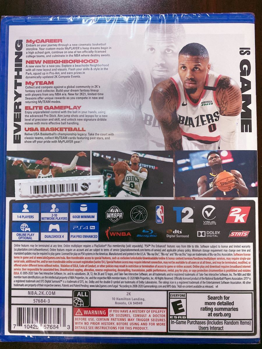 (新品)PS4 / NBA 2K21北米版