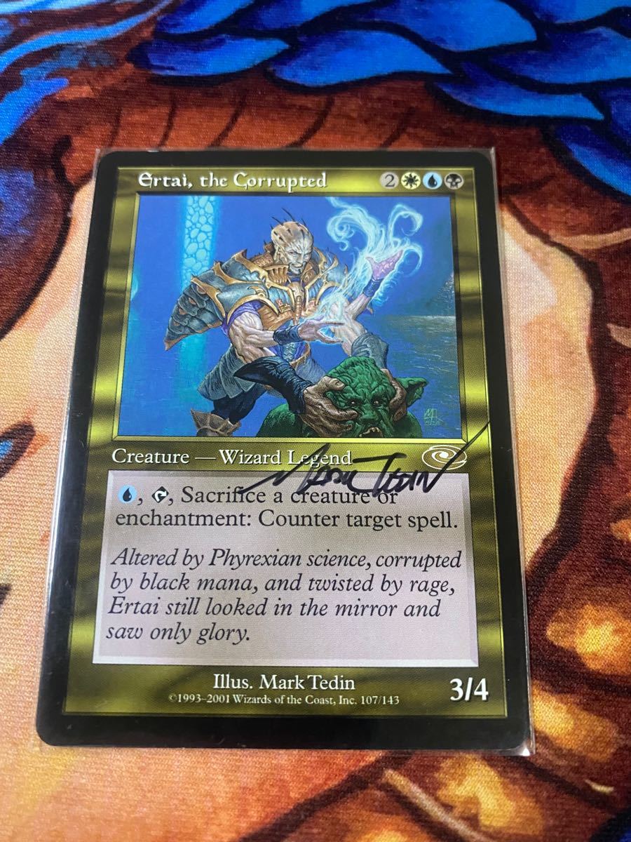 堕落した者アーテイ アーティストプルーフ mark tedin mtg Mark Tedinサイン入り 堕落した者アーテイ/Ertai the