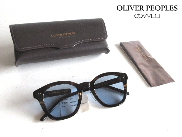 新品 OLIVER PEOPLES オリバーピープルズ EBONEE 49 COCO2-BLU ボストンウェリントン セルフレーム サングラス 49□23-145 鼈甲 60s型 眼鏡_画像1