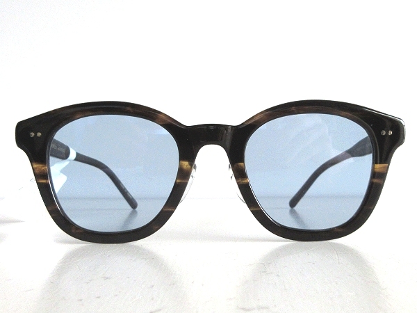 新品 OLIVER PEOPLES オリバーピープルズ EBONEE 49 COCO2-BLU ボストンウェリントン セルフレーム サングラス 49□23-145 鼈甲 60s型 眼鏡_画像3