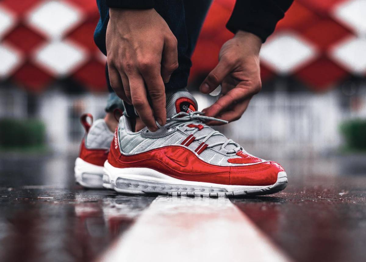 新品 送料無料 シュプリーム ナイキ SUPREME×NIKE 16SS AIR MAX98