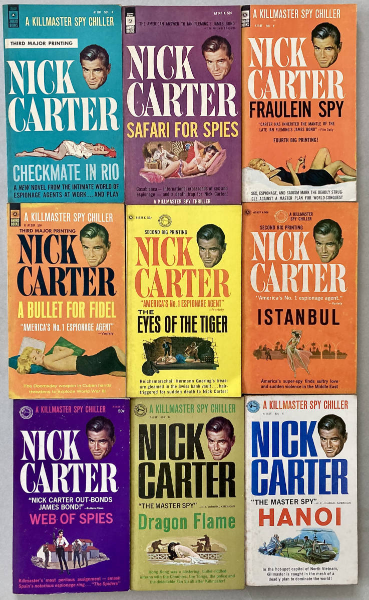 Nick Carter ニック・カーター　KILLMASTER キルマスター・シリーズ　洋書ペーパーバック　39冊_画像1