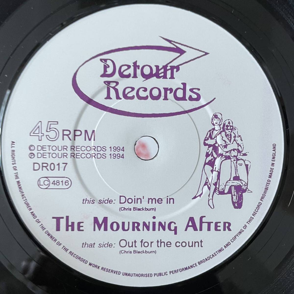 EP 7INC シングル UK盤 / THE MOURNING AFTER / DOIN' ME IN / OUT FOR THE COUNT_画像5