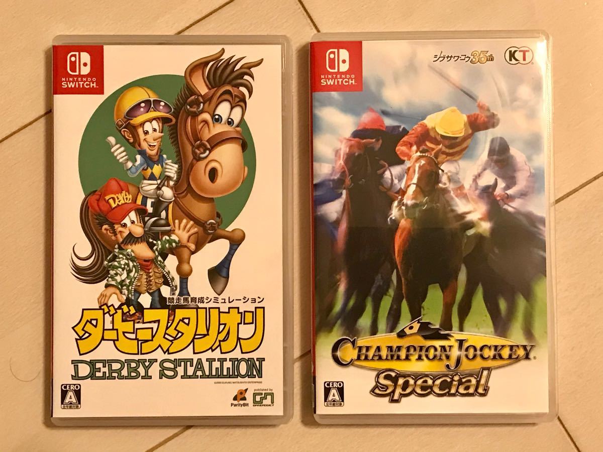 ダービースタリオン 1個 Champion Jockey Special 1個 Nintendo Switch 競馬ゲーム 中古