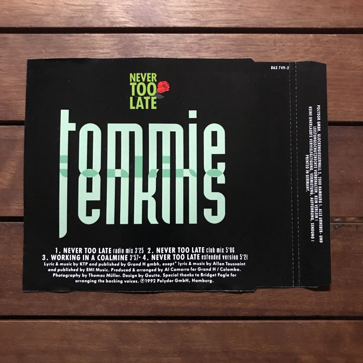 【r&b】Tommie Jenkins / Never Too Late［CDs］《7b076 9595》_画像2