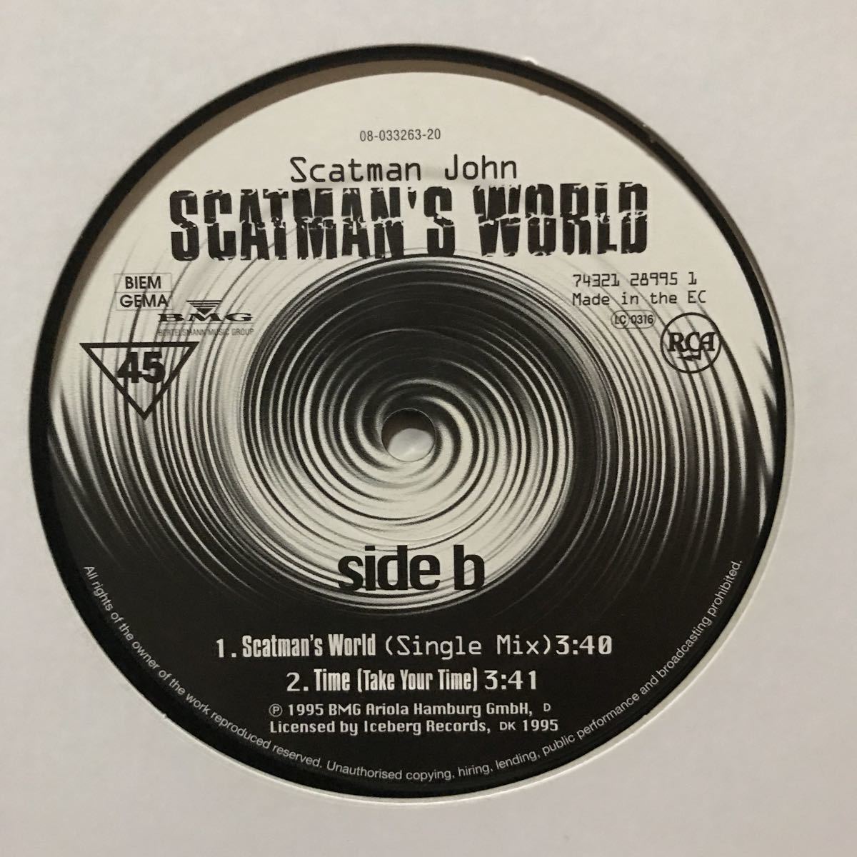 【house】Scatman John / Scatman's World［12inch］オリジナル盤《R73 9595》_画像3