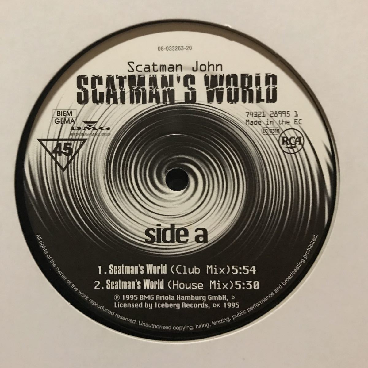 【house】Scatman John / Scatman's World［12inch］オリジナル盤《R73 9595》_画像4