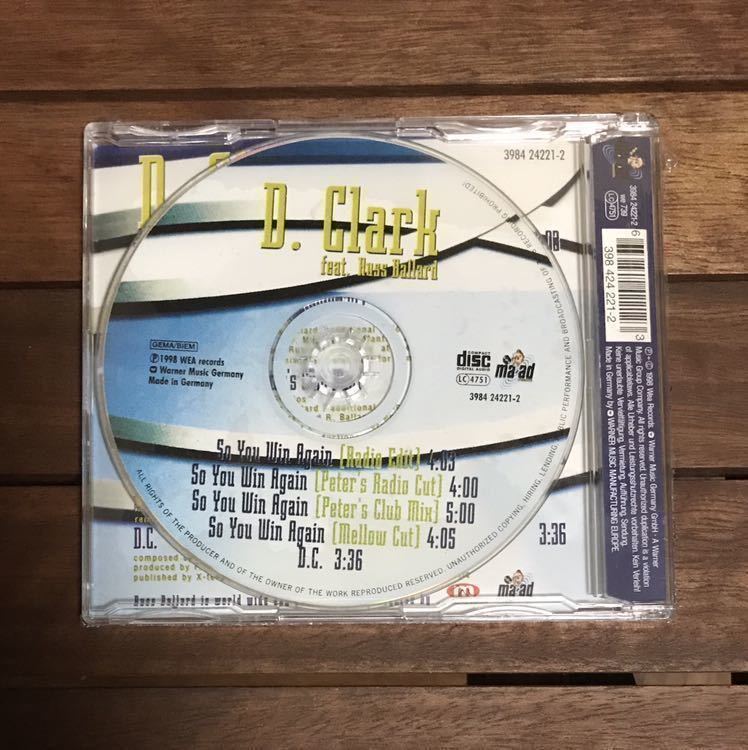 【eu-rap】D. Clark / So You Win Again［CDs］《3b011》未開封品_画像2