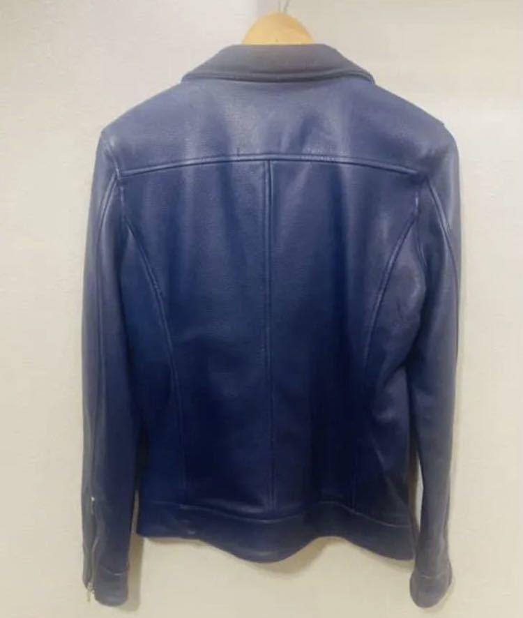 daboro カッコいい レザージャケット 羊革 フルジップ メンズ