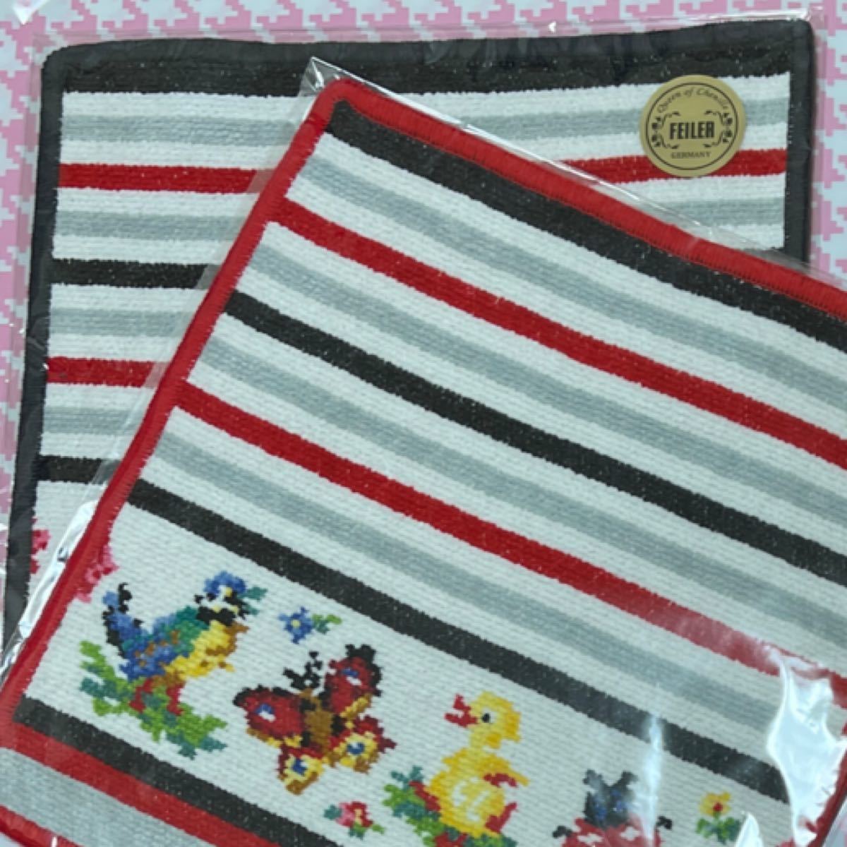 フェイラー JAL コラボ ハイジストライプ タオルハンカチ 新品 未開封品